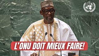 Discours à l'ONU d'ABDOULAYE DIOP, Ministre des affaires étrangères du Mali