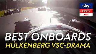 Piastris Monster-Divebomb & Ärger bei Nico Hülkenberg | Top 10 Onboards: GP von Aserbaidschan 