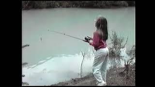 Salmon fishing at Eklutna River, 1988