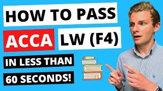 ⭐️ HOW TO PASS ACCA LW (F4) EXAM IN LESS THAN 60 SECONDS! ⭐️ ACCA Corporate & Business Law  #shorts