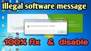 How to Fix CorelDraw X5 Error ILLEGAL SOFTWARE your product has been Disabled