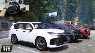 GTA 5 - Lexus LX600, Cadillac Escalade V, GMC Yukon Denali | OFFROAD CONVOY