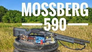 Mossberg 590 shotgun review and practical "tactical" upgrades.