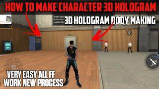How To Make Data Hologram || How To Make Own Character 3d Hologram || Make Transparent Hologram