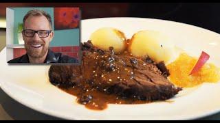 How to make Sauerbraten - German Beef roast  - German Recipes - klaskitchen.com - simple recipes