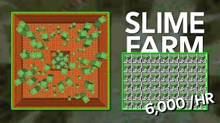 EASY Slime Farm Minecraft 1.21.4 - 6,000+ /HR - Tutorial