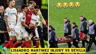  Lisandro Martinez Injury vs Sevilla