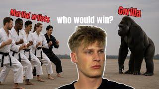 Could 5 martial artists beat a gorilla?