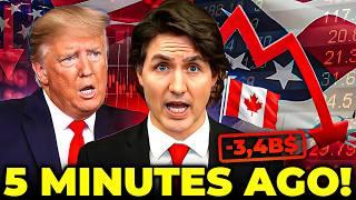 Canada Strikes Back! U.S. Loses $3.4 TRILLION on Day 1 of Trump’s Tariffs!