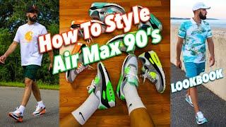 HOW TO STYLE NIKE AIR MAX 90 SNEAKERS - NIKE LOOKBOOK - AIRMAX 90'S ON FEET