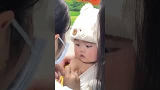 Cute moments of cute baby monk  #cutebaby #funny #babymonk