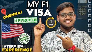 VISA APPROVED IN JUST 1 MINUTE! | Visa Experience | MS IN USA | తెలుగు