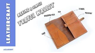 How to Make a Travel Wallet/Leather craft tutorial