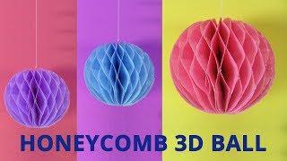 Honeycomb 3D Ball - DIY Christmas Crafts 10