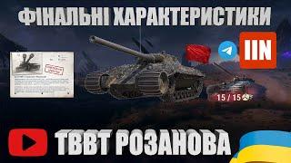 ФІНАЛЬНІ ТТХ ТА ВИГЛЯД ТВВТ РОЗАНОВА |  СТВОРИВ TELEGRAM КАНАЛ KRASKIIN |  #WOT_UA