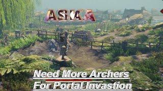 ASKA : Training more archer to defend my territory for Portal attack invasion