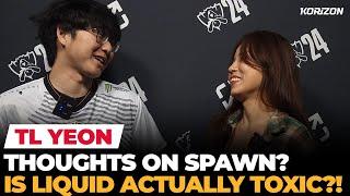 Yeon reacts to TL vs FlyQuest draw? Truth behind Spawn's speech? | Ashley Kang