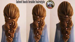 Latest back braide by Sunil kumar creative hairstylist/latest back braide hairstyle /waves  braids