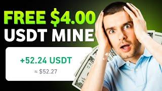 All Time Best FREE USDT Mining SITE (+$4.00 Live withdrawal) NO minimum withdraw