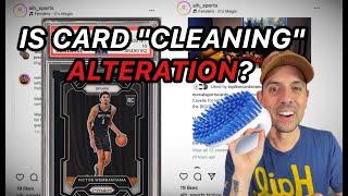 Is Card "Cleaning" Alteration? - Kurt's Card Care Wemby Prizm 1/1 Situation