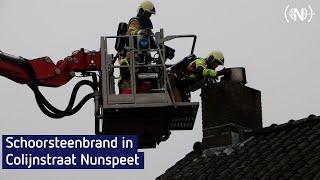 Schoorsteenbrand in Colijnstraat Nunspeet