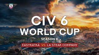 Civ6 Multiplayer | CWC Season 8 | Easy Katka vs La Steak Company