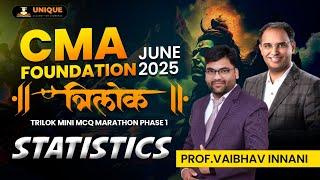 FREE CMA FOUNDATION REVISION || STATISTICS || PROF. VAIBHAV INNANI