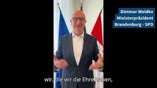 Videostatement - Dietmar Woidke, Ministerpräsident von Brandenburg (SPD) zu Demokratiepolitik