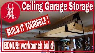 overhead garage storage - two garage storage ideas