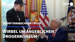 Trump verabschiedet Musk - Wirbel um dessen angeblichen Drogenkonsum | AFP