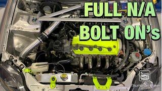 D16 CIVIC N/A BUILD EVERY BOLT ON MOD DONE!