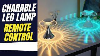 CHARGABLE LED REMOTE LAMP REVIEW #LAMP #ledlights