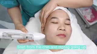 Nonneedle, Needle-Free, Collagen Pin Mesotherapy Beauty Machine Operation Introduction Meicet