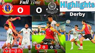 ISL Derby Mohammedan SC vs East Bengal FC  Match Highlights All Goal 0 - 0