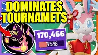 MYSTICAL FIRE SYLVEON Dominates TOURNAMENTS and RANKED 170,000 DAMAGE | Pokemon Unite