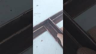 Welding Tips and Tricks. One of the Best Ways to Cross-Join Metal Corners for welding #shorts #diy