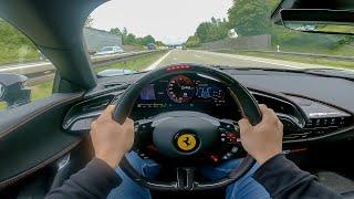 POV: Novitec Ferrari SF90 on German Autobahn