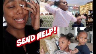 BEING A SINGLE MOM WITH TWO KIDS & A TODDLER FOR A DAY | Ellarie