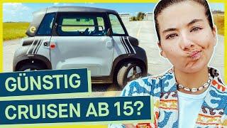 Ab 15 Auto fahren ohne Auto-Führerschein: Wie günstig, praktisch und sicher sind Mopedautos?