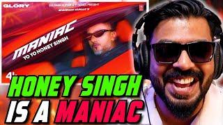 MANIAC - YO YO HONEY SINGH REACTION | ESHA GUPTA | GLORY | AFAIK