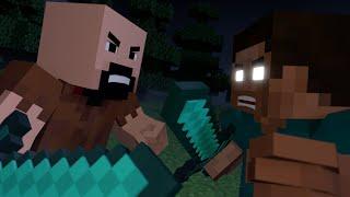 Notch vs Herobrine - Minecraft Fight Animation