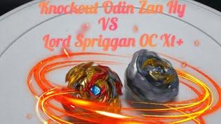 Knockout Odin Zan Hybrid VS Lord Spriggan 0 Cross Xtend Plus in 5 Round Battle -Takara Tomy Beyblade