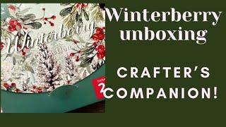 Winterberry unboxing- Crafter’s Companion paper kit autoship