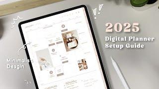 2025 Digital Planner Setup Guide | iPad, Digital Stickers, Handwritten Font, GoodNotes Noteshelf