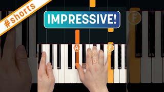 EASY piano riff to impress your friends in 39 seconds! #shorts