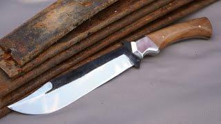 Making a Bowie Knife from a Truck Leaf Spring