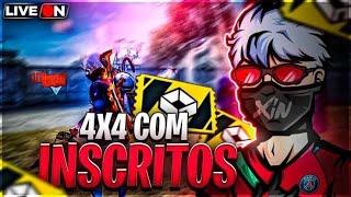 JOGANDO FREE FIRE AO VIVO COM OS INSCRITOS 