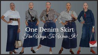 Five Stylish Ways To Rock Your Denim Skirt!