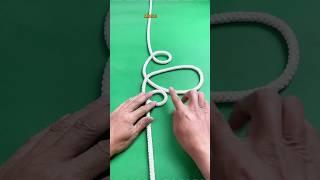Turn Long Rope into Short in Seconds! | Rope Knot Trick You Must Know 