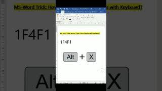 MS-Word Trick: How to Type Phone Symbols with Keyboard?